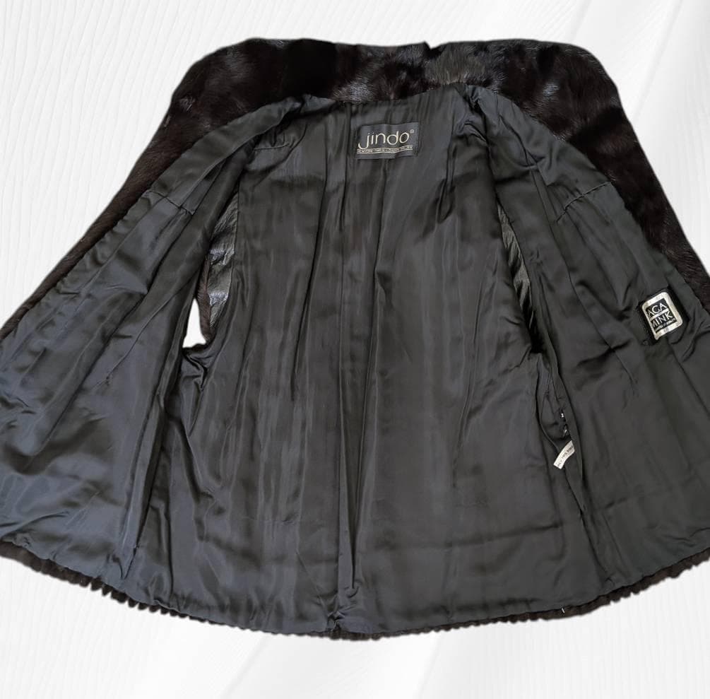 【未使用】SAGA MINK JINDO サガ ミンク 高級 毛皮 ベスト Ｍ