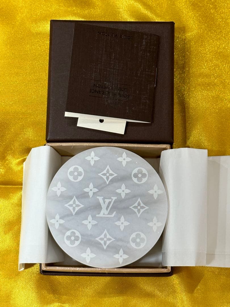 ルイヴィトン フレグランスボックス モノグラム 大理石 雪花石膏 アロマストーン