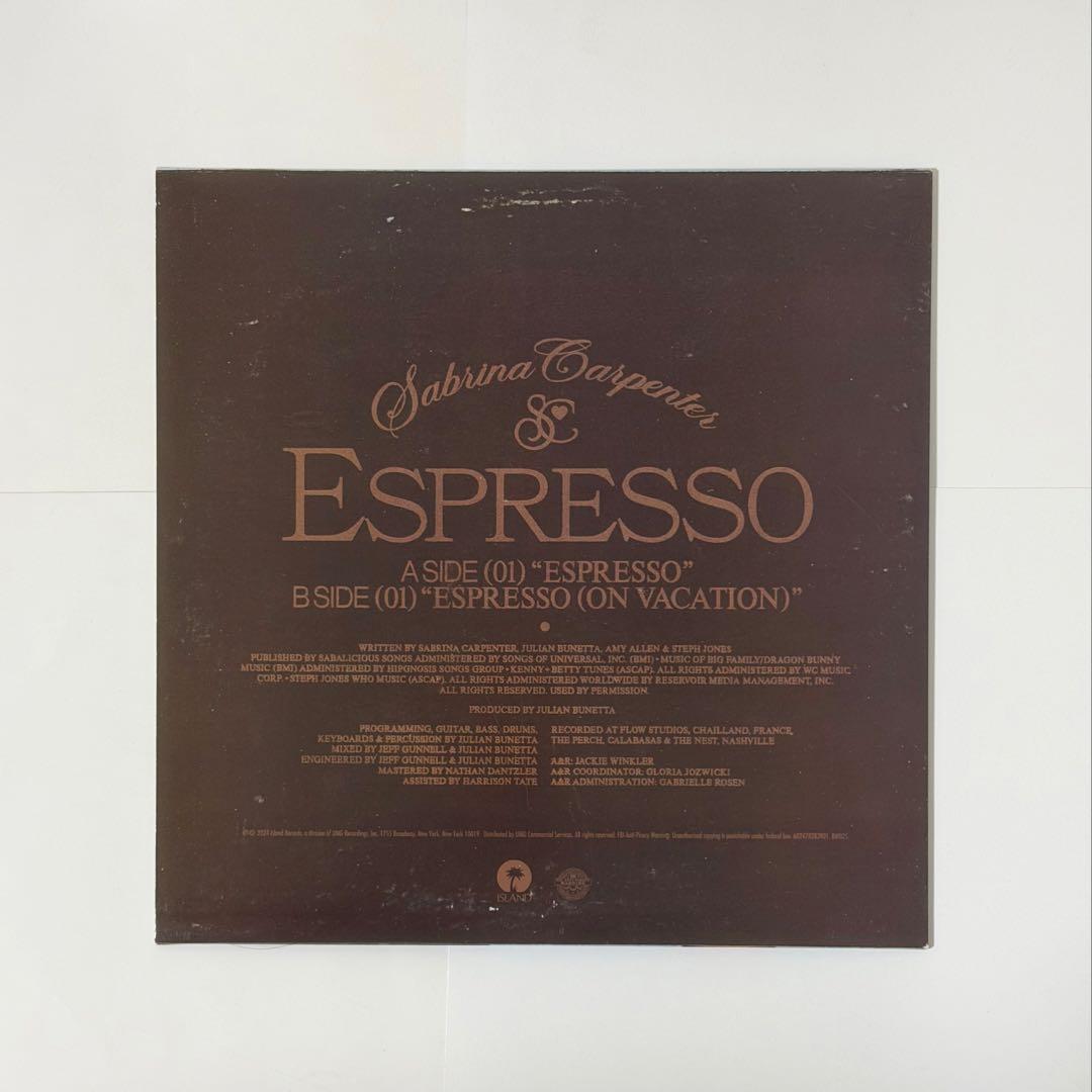 Espresso　12インチエスプレッソリキッドレコード