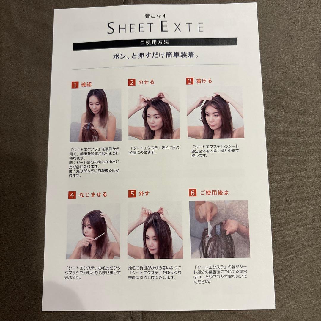 シートエクステ　ミディアム　ライトブラウン　25cm