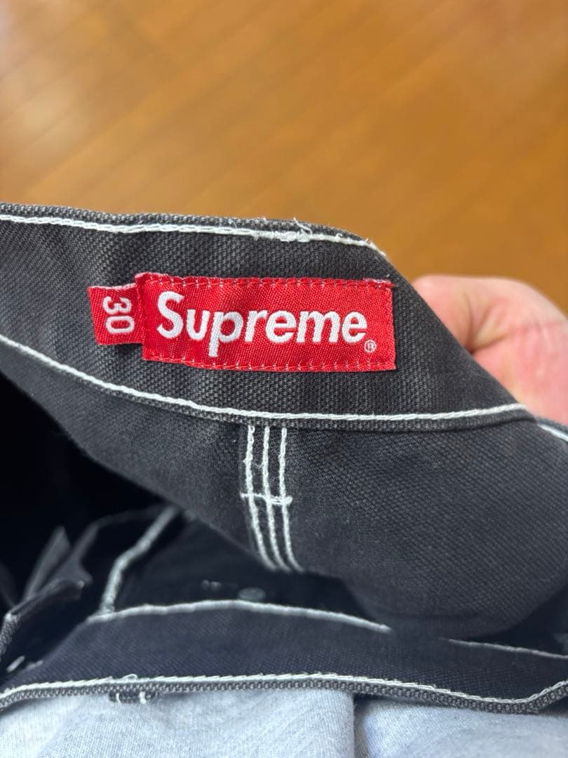 A*.様 Supreme ブラック ワークパンツ 30
