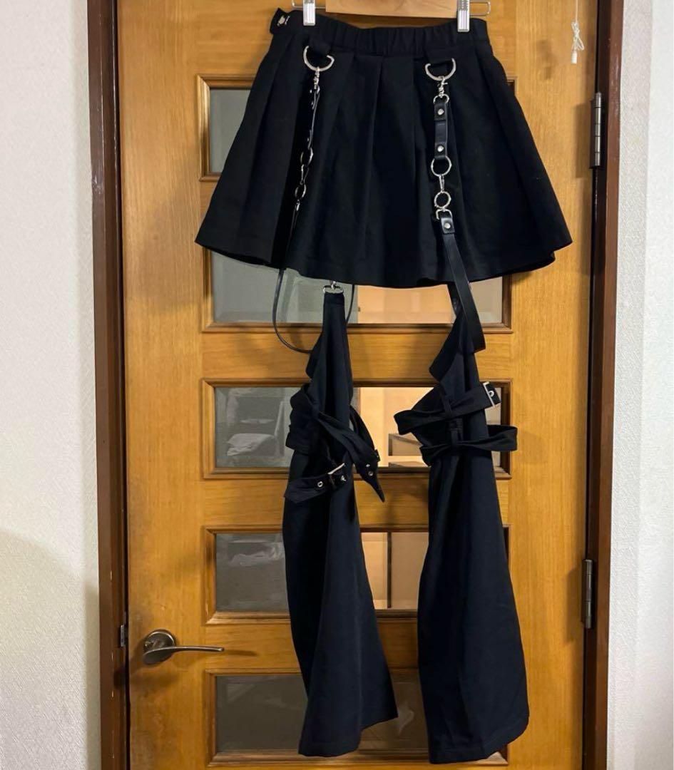 レフレム レッグカバー付きレイヤードデニムショーパン 最安値