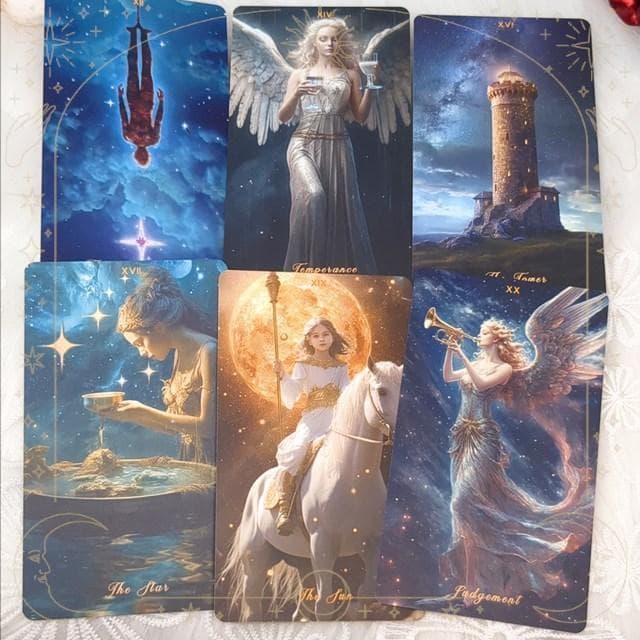 入荷１点のみ✨入手困難な海外美麗デッキ✨星降る領域のタロットカード