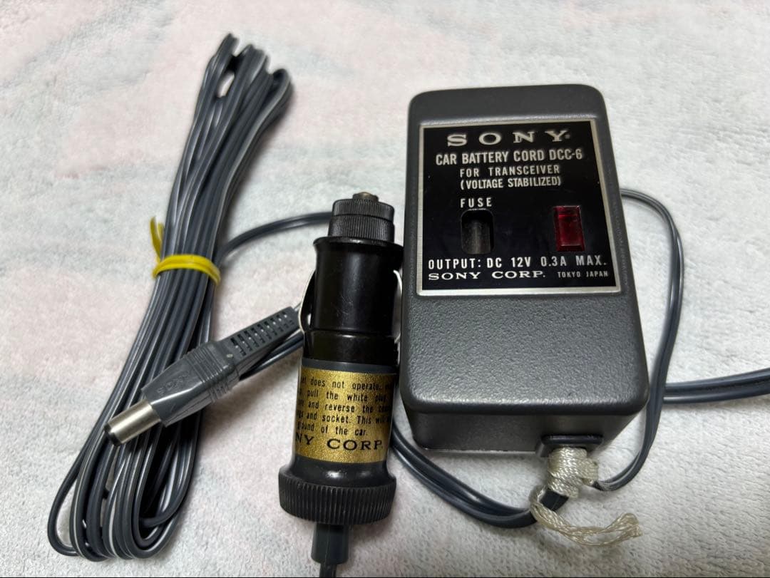 美品❗️ソニーＩＣＢ－８８０ 送受問題無し　 今月ＱＳＯ済み希少のＤＣ電源付けます