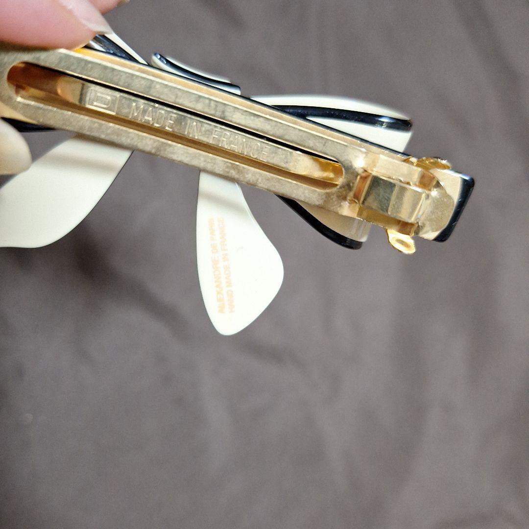 再お値下げ　美品　アレクサンドルドゥパリ リボン バレッタ