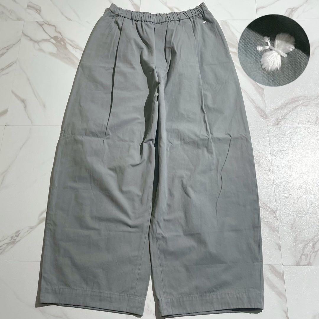 極美品 近年モデル✨ミナペルホネン harbor 刺繍 蝶々 イージーパンツ