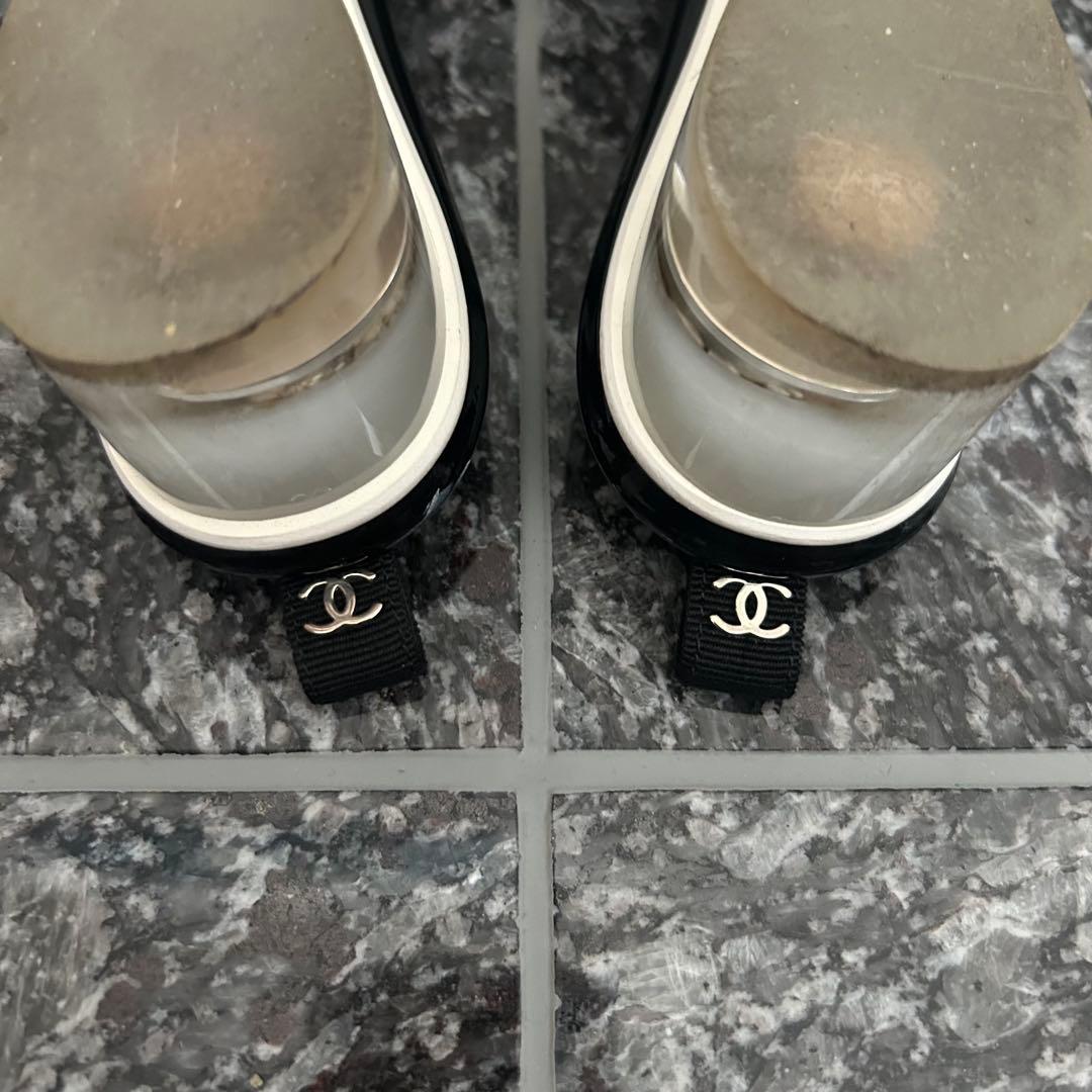 シャネル　ミュール　サンダル　ココマーク　36.5 黒