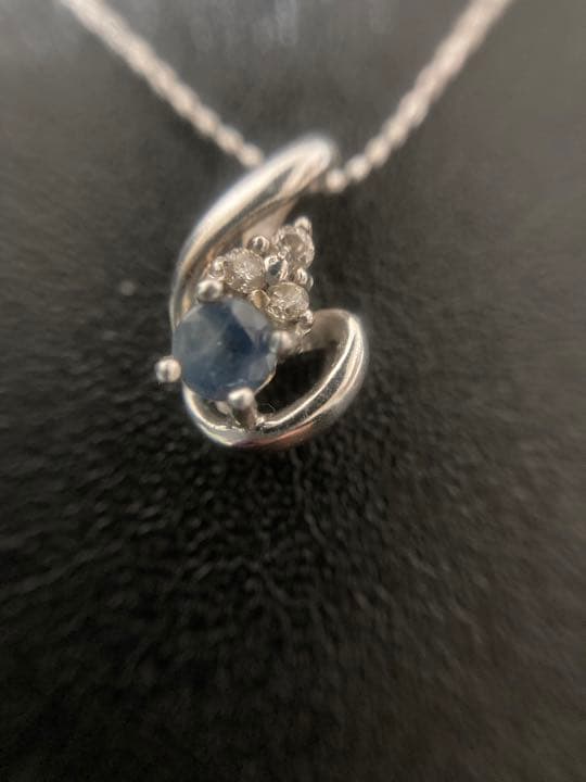 j*♡様 K18WG サファイアペンダントトップ