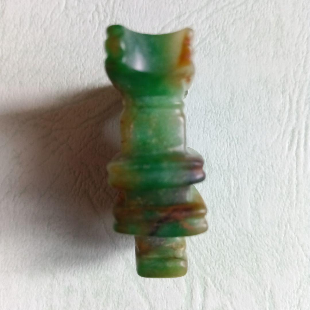 綿刈様、専用でございます。　古墳時代　骨董　歴史史料　勾玉　極上翡翠琴柱形石製品