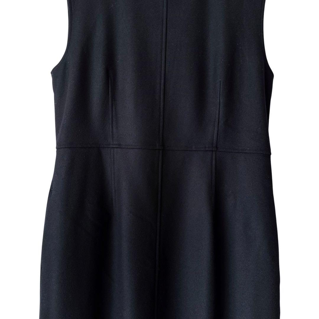 ebure / 24AW ライトメルトンワンピース ロング丈 ウール100%