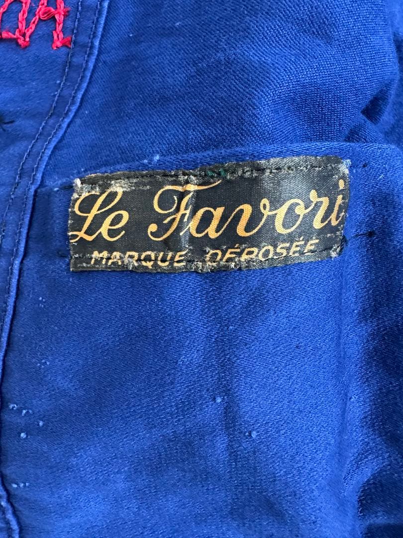 1940-50年代 Le Favori ブルーモールスキンワークジャケット