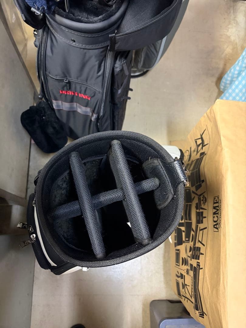 美品　JONES RIDER ゴルフバッグ ブラック/ホワイト