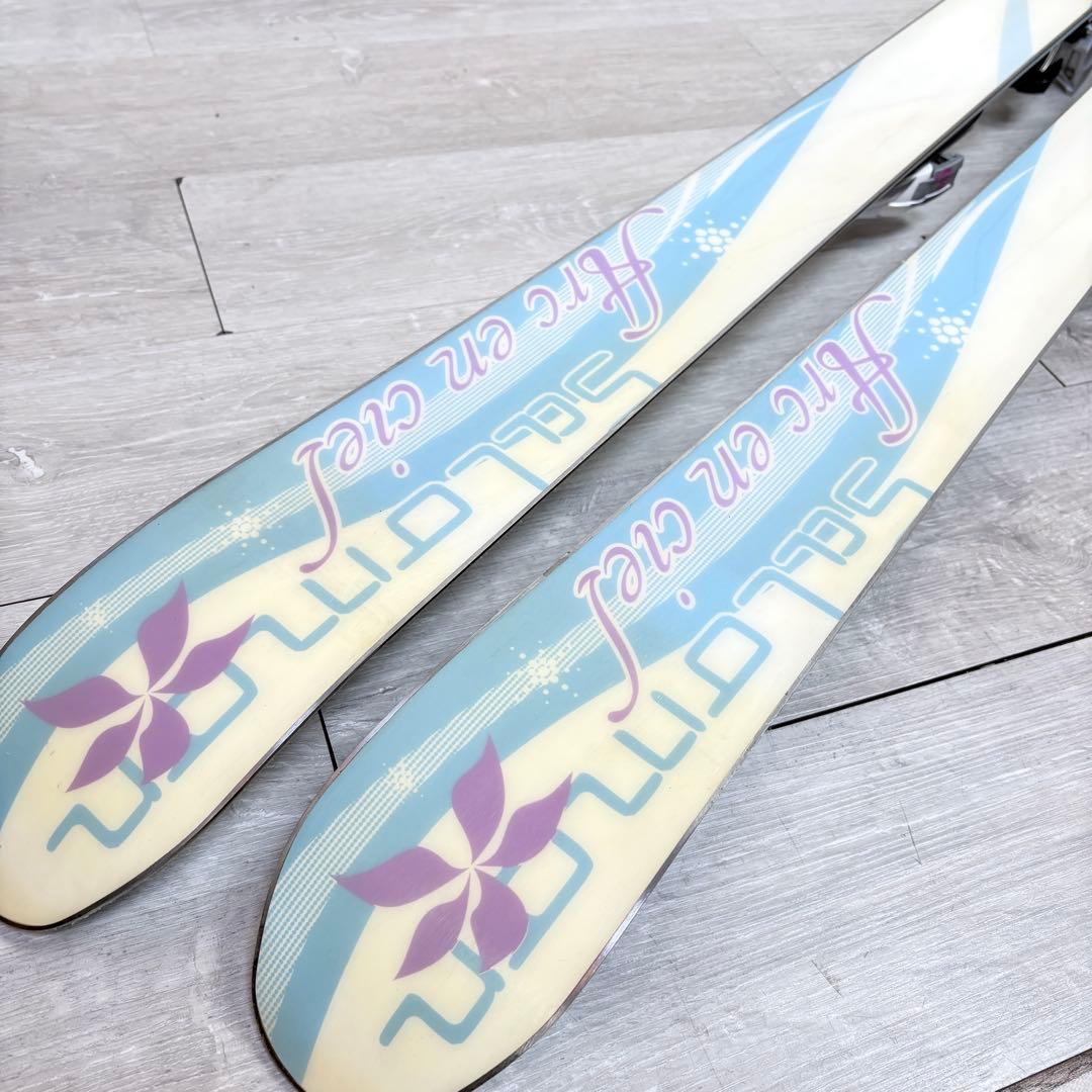 【レディーススキー】サロモン スキーセット 151cm カーボンポール