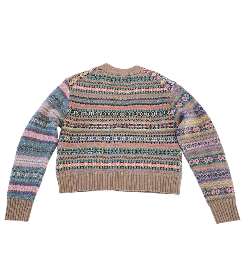 即完売品⭐︎美品⭐︎ラルフローレン⭐︎パネルド フェア アイル Vネック カーディガン