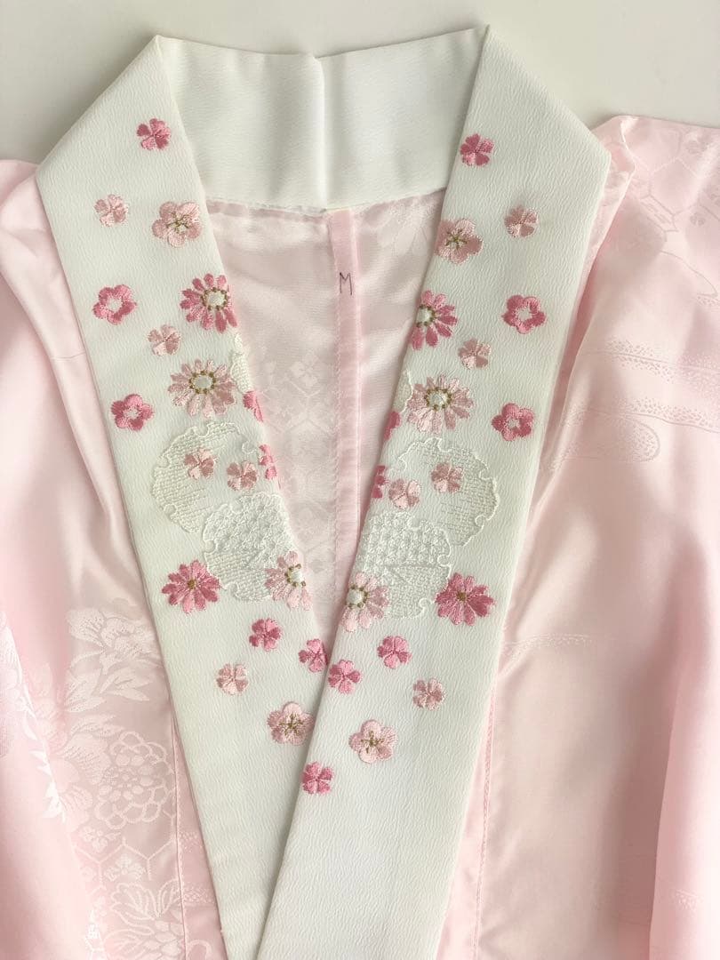 【在庫一掃セール！43枚セット】刺繍半衿付き　長襦袢　振袖用　D