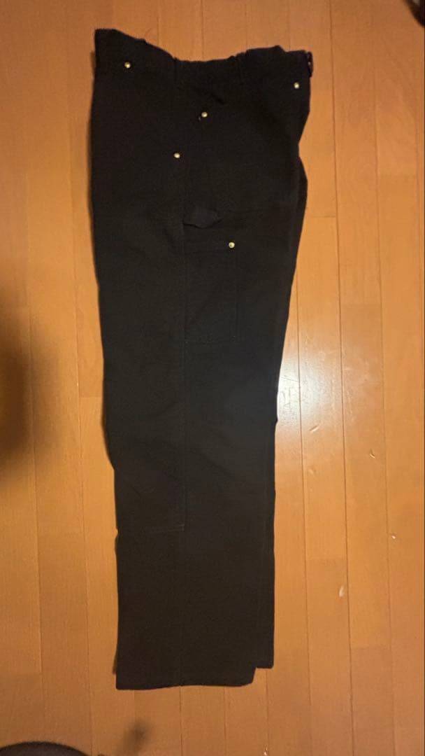 (値下げ可)usa製 34x30 Carhartt ダブルニー ブラック