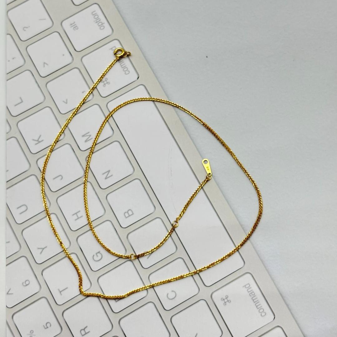 ⭐ 極美品 K18金 ゴールド チェーンネックレス 45cm