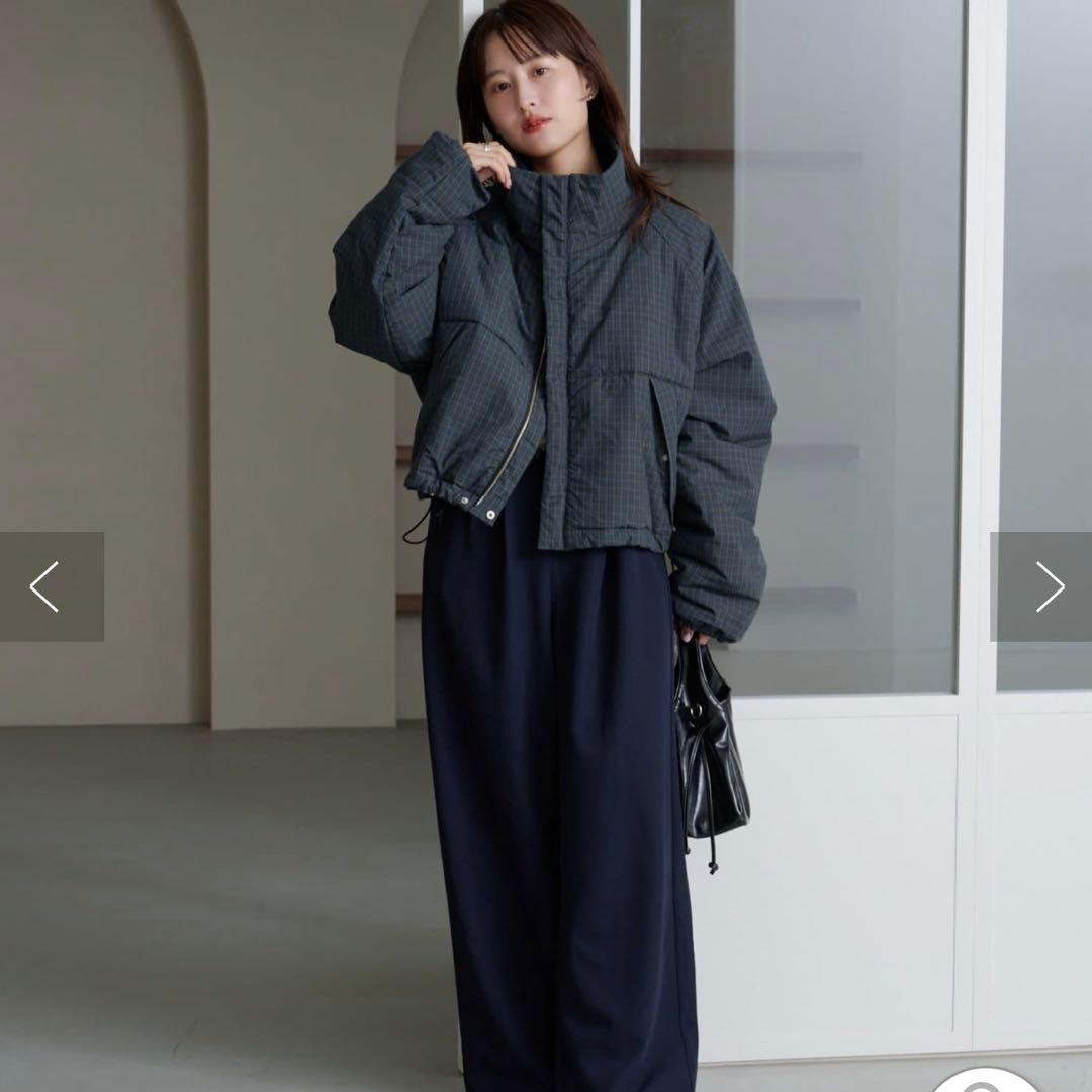 チェック柄ジップアップジャケット Sサイズ