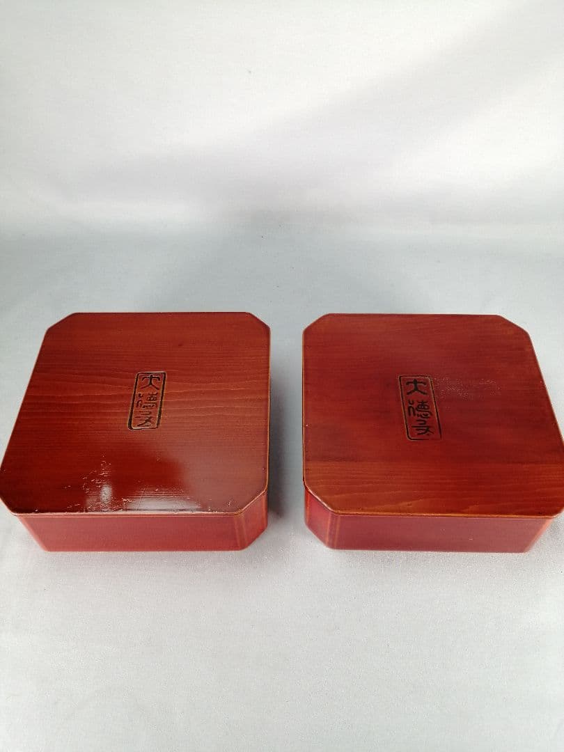 【茶事道具】春慶塗大徳寺重　弁当箱　主菓子　懐石道具370
