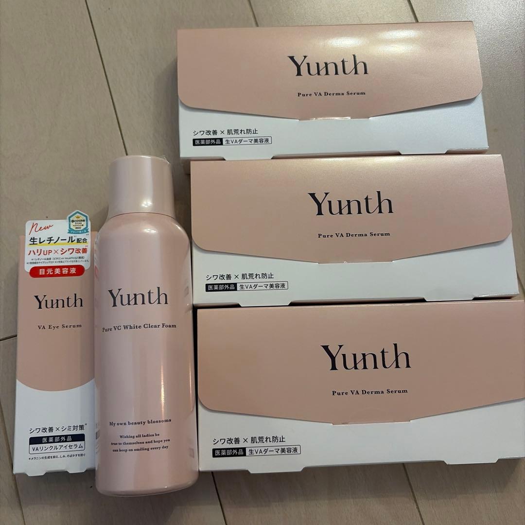 Yunth VAダーマ美容液3個　VA リンクルアイセラム おまけ泡洗顔フォーム