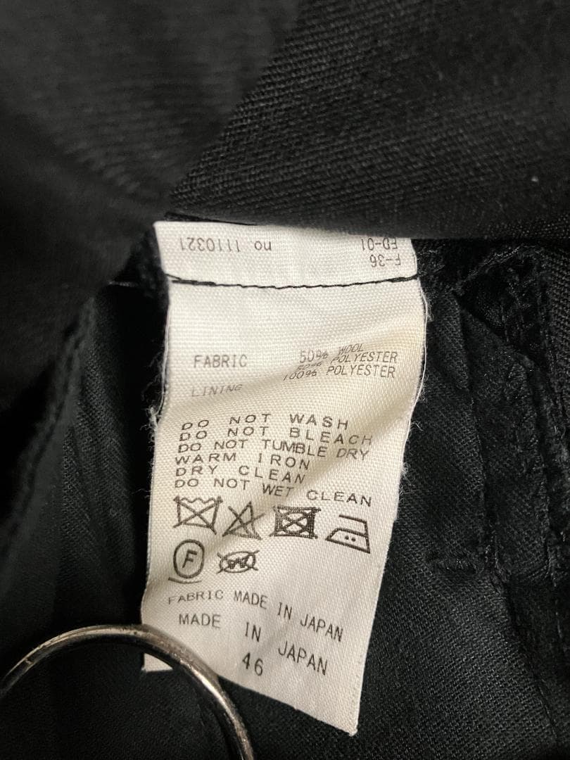 未使用級 CINOH チノ M 黒 定価50,600円 リラックスパンツ