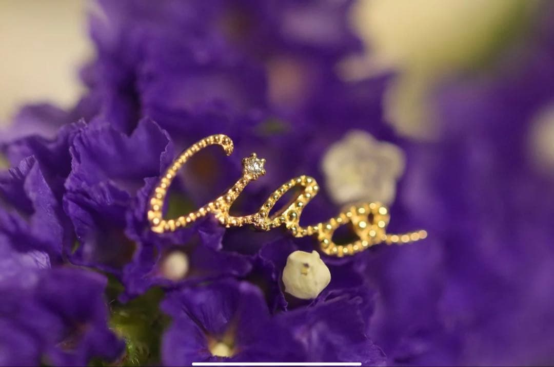 クアラントット　Ciao ダイヤモンド ピアス K18YG