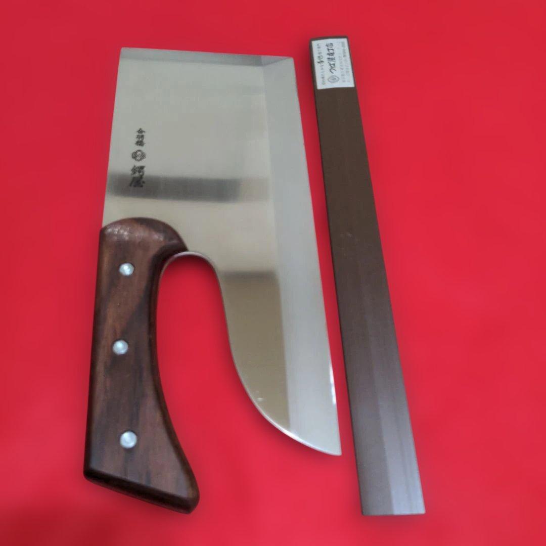 ヨ*ー様 合羽橋　鍔屋つば屋　モリブデン鋼 そば切り包丁　28.5cm