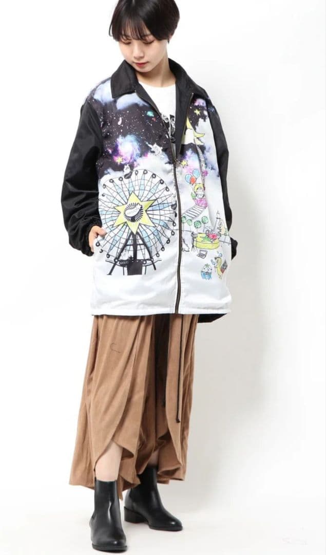 Scolar Parity なすお　ナイロンジャケット　リバーシブル