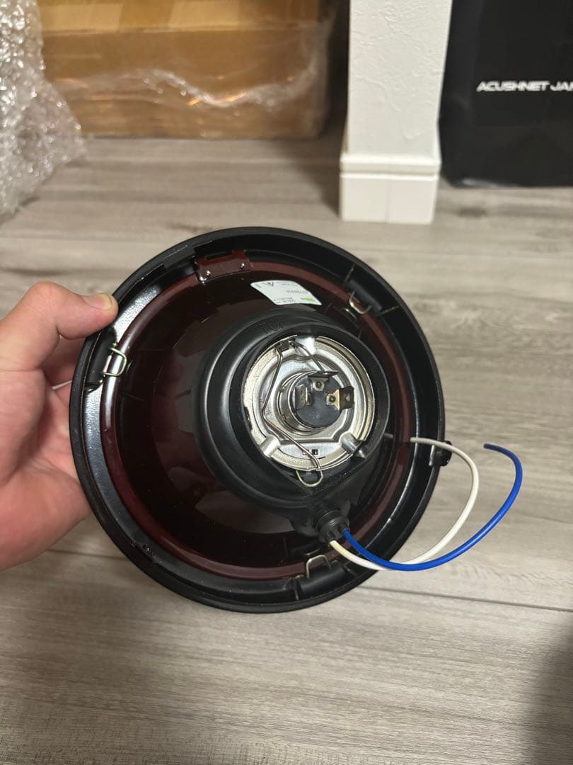 CIBIE 凹みヘッドライト　黒リム　CB250T CB400T