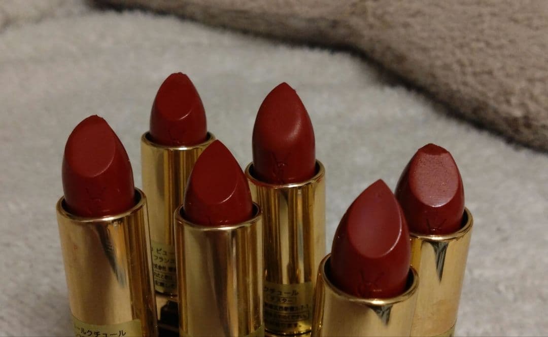 YSL ROUGE PUR COUTURE レッド 6本セット