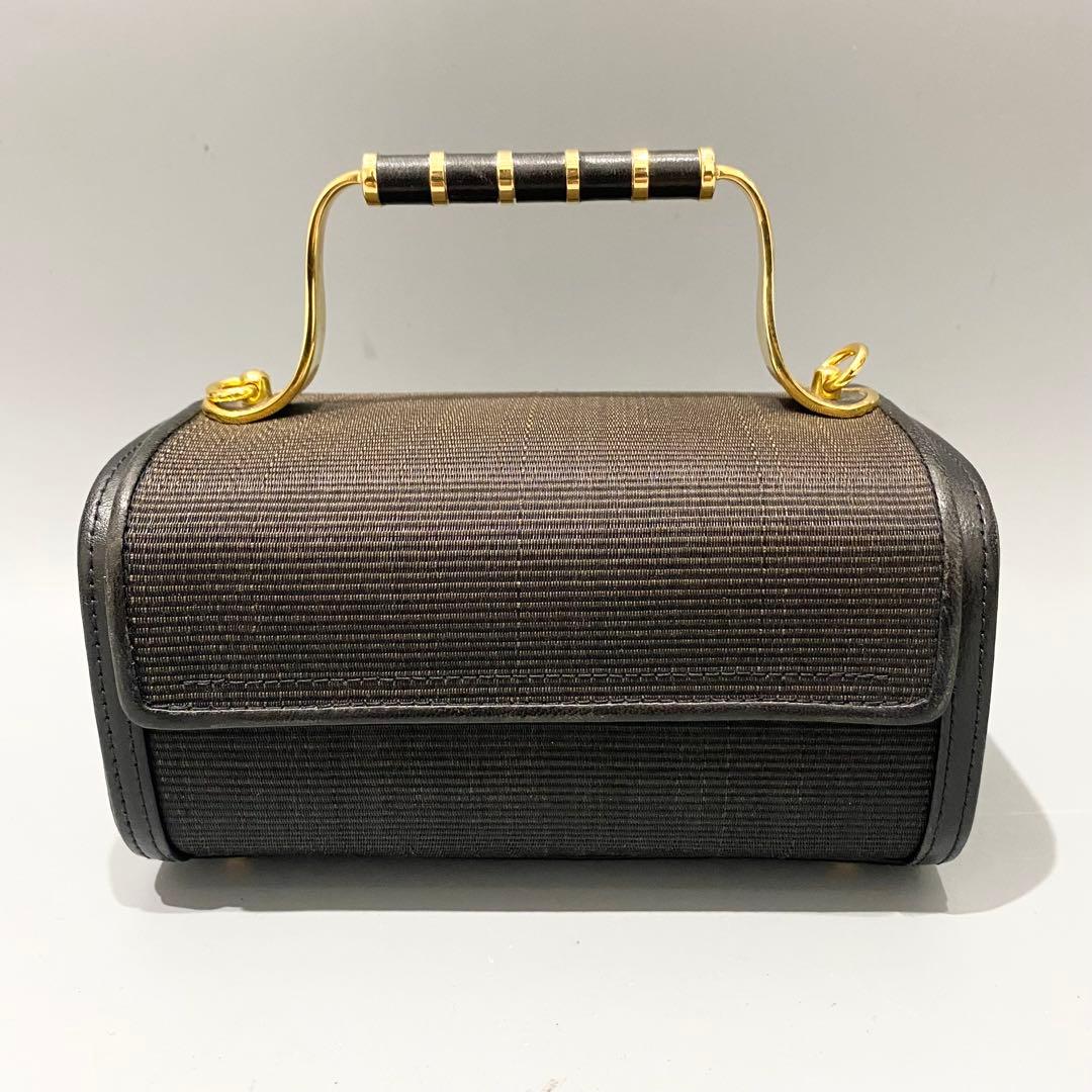 極美品 comtess コンテス ホースヘアー ミニバニティバッグ