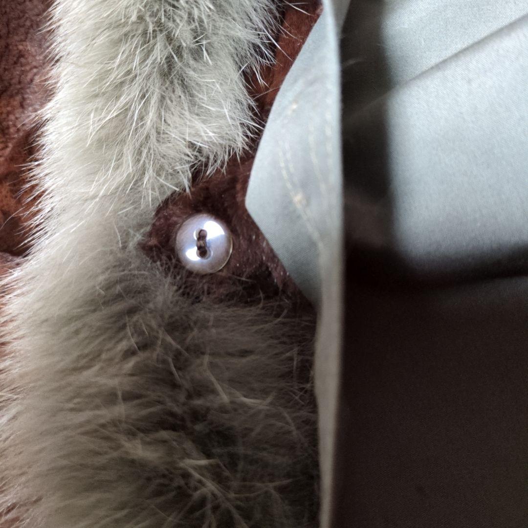 『サガファー』サガフォックスリアルファーライニングロングコートフリーサイズ北欧製