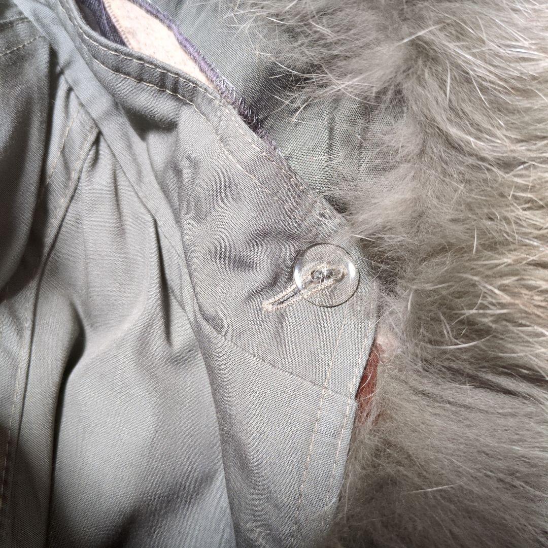 『サガファー』サガフォックスリアルファーライニングロングコートフリーサイズ北欧製