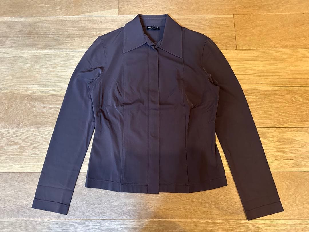GUCCI トムフォード期 ストレッチ素材 長袖 シャツジャケット グッチ