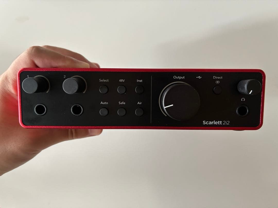 Scarlett 2i2 4Gen オーディオインターフェイス