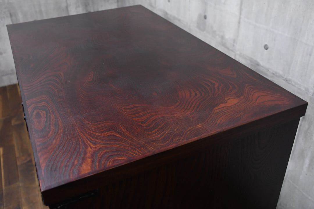 FAC28 岩谷堂箪笥 No.865 あおば3号 整理タンス 欅材 拭漆塗り