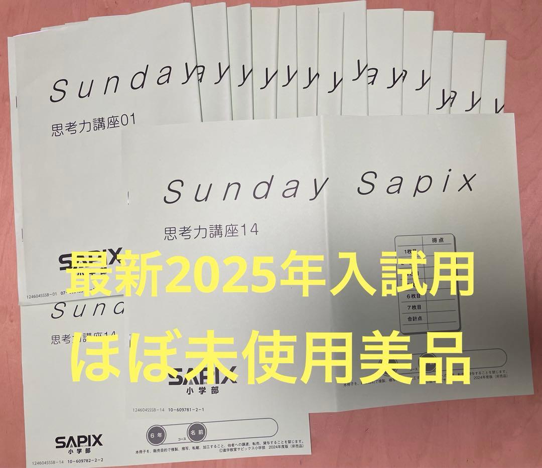 美品！SAPIX 思考力講座 14冊セット6年