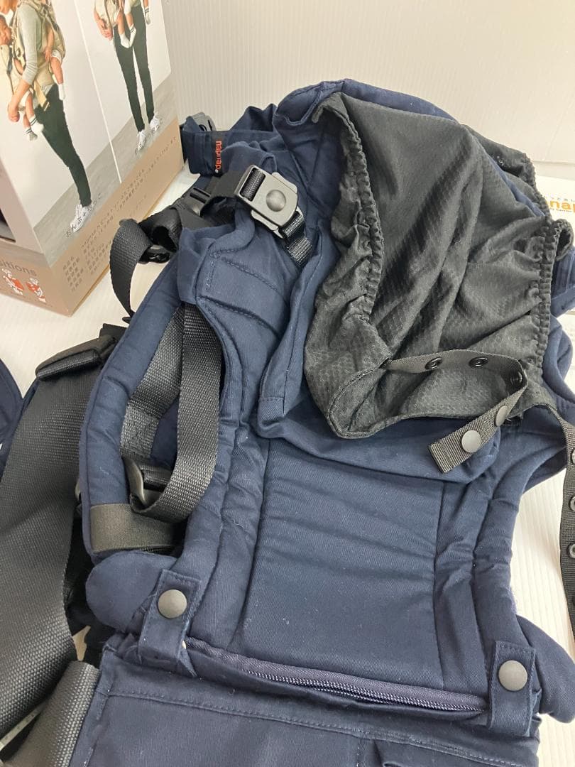 napnap　ナップナップ　ふたご抱っこひも　ネイビー　K0581