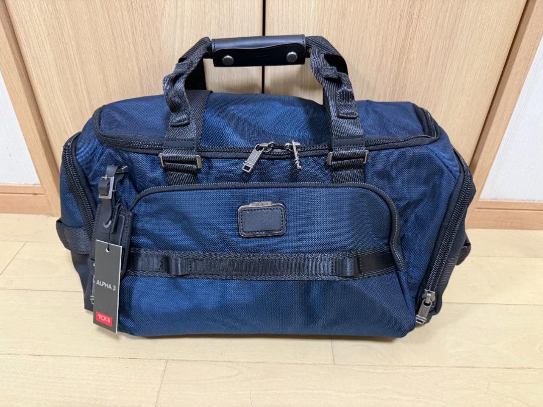 TUMI ALPHA 3ネイビー ボストンバッグ 232722D
