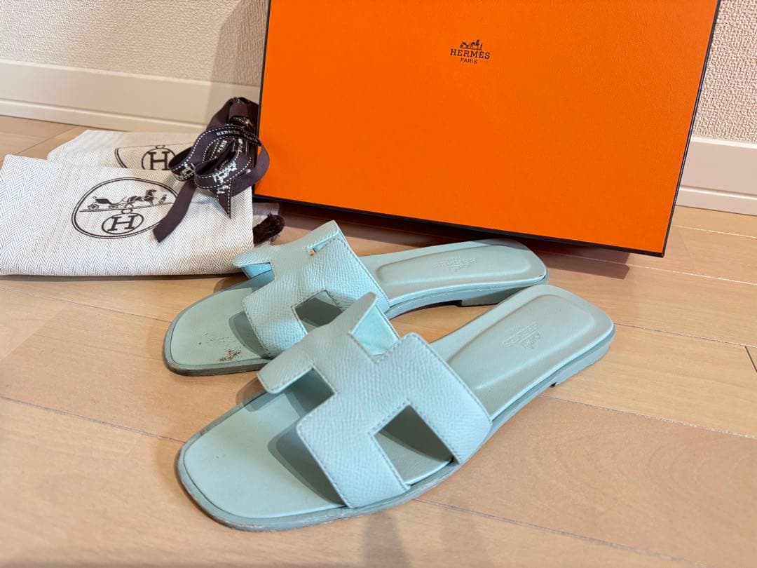 【HERMES】 サンダル オラン25cm(38) 箱・付属あり