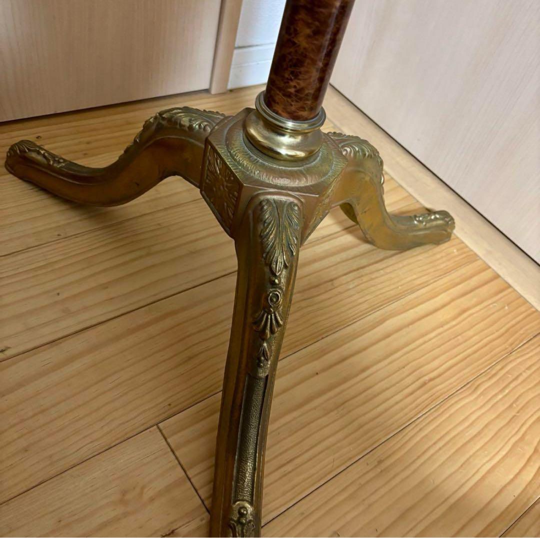 ①イタリア製 ハンガーポール ハンガーラック コート 輸入家具 真鍮 ゴールド