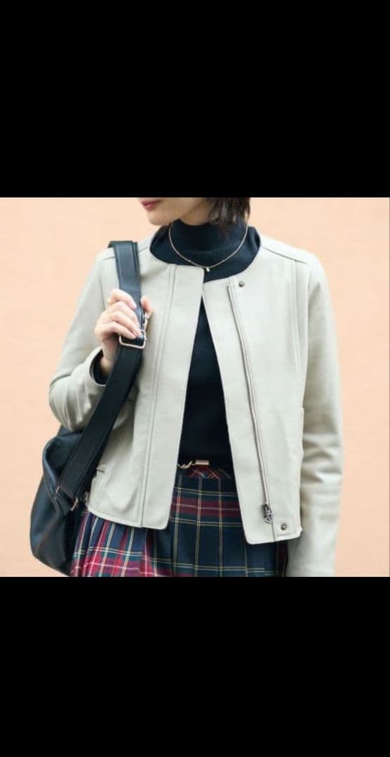 n*o様 a1 美品 もりのがっこう 羊革 レザー ジャケット M