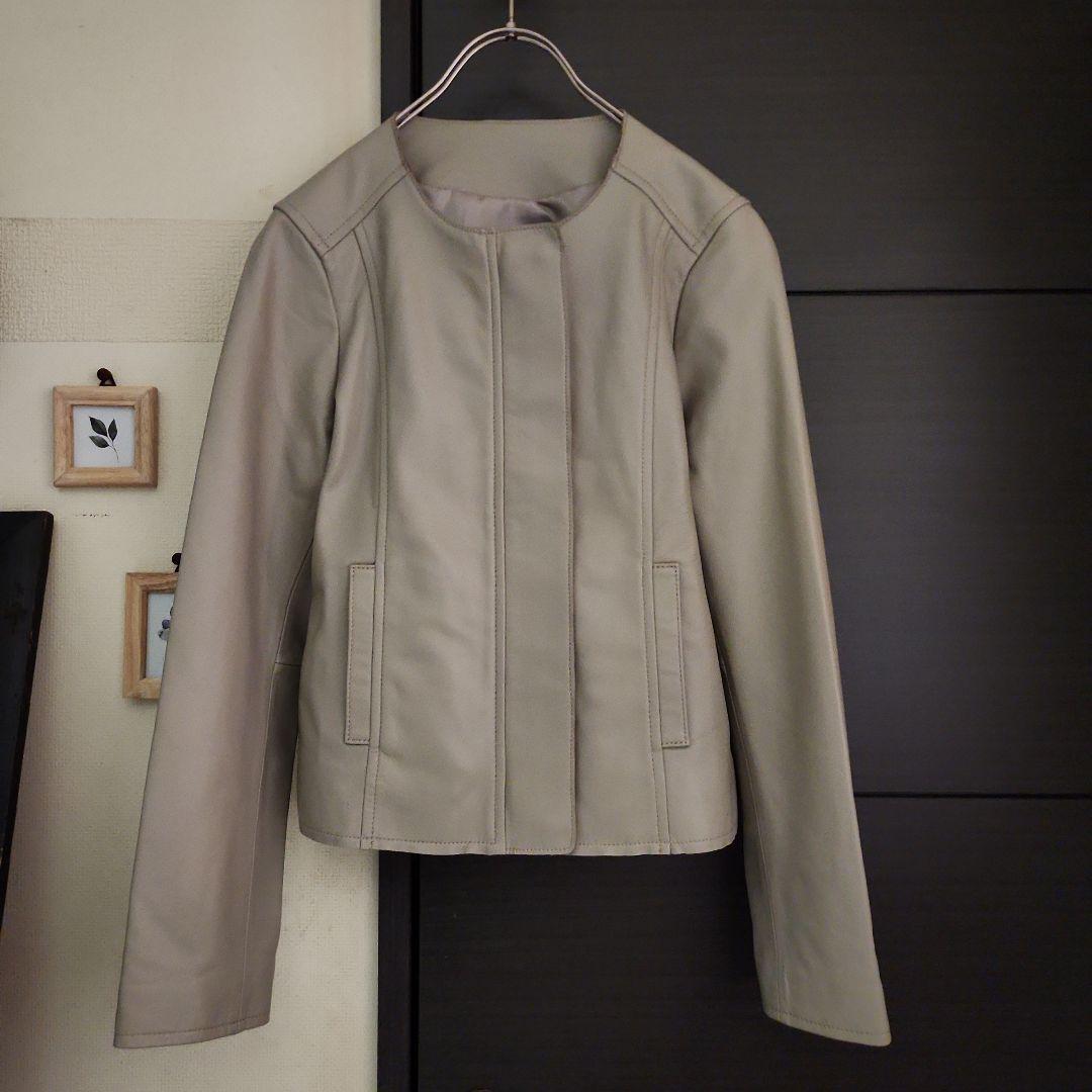 n*o様 a1 美品 もりのがっこう 羊革 レザー ジャケット M