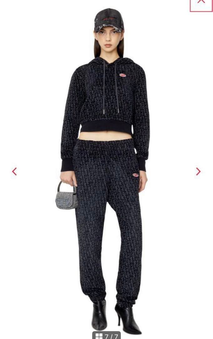 Diesel トラックデニム　パーカー　モノグラムジョグ　パーカー