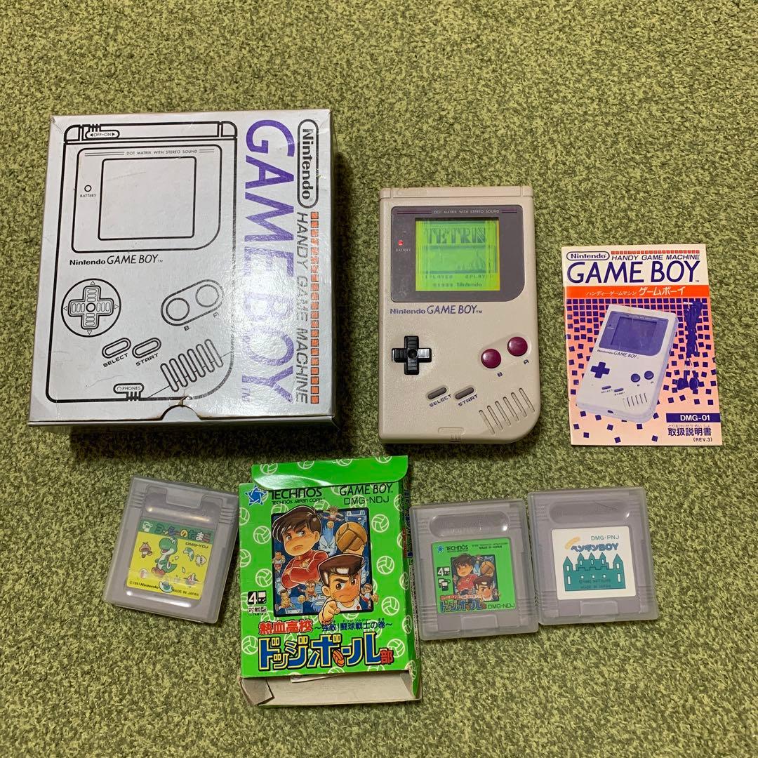 ゲームボーイ　初期　本体　ソフトまとめ売り