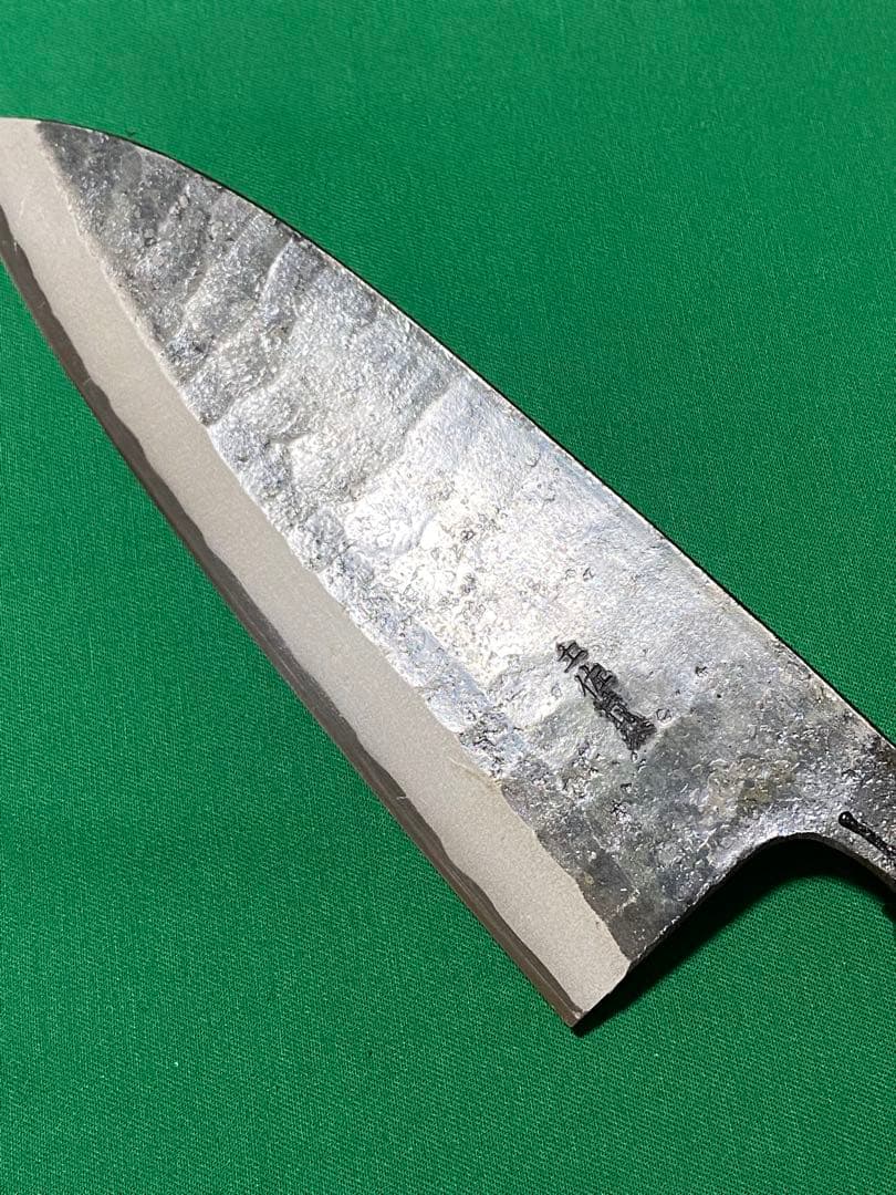 土佐打刃物　黒打両刃出刃包丁　青ニ鋼　7寸