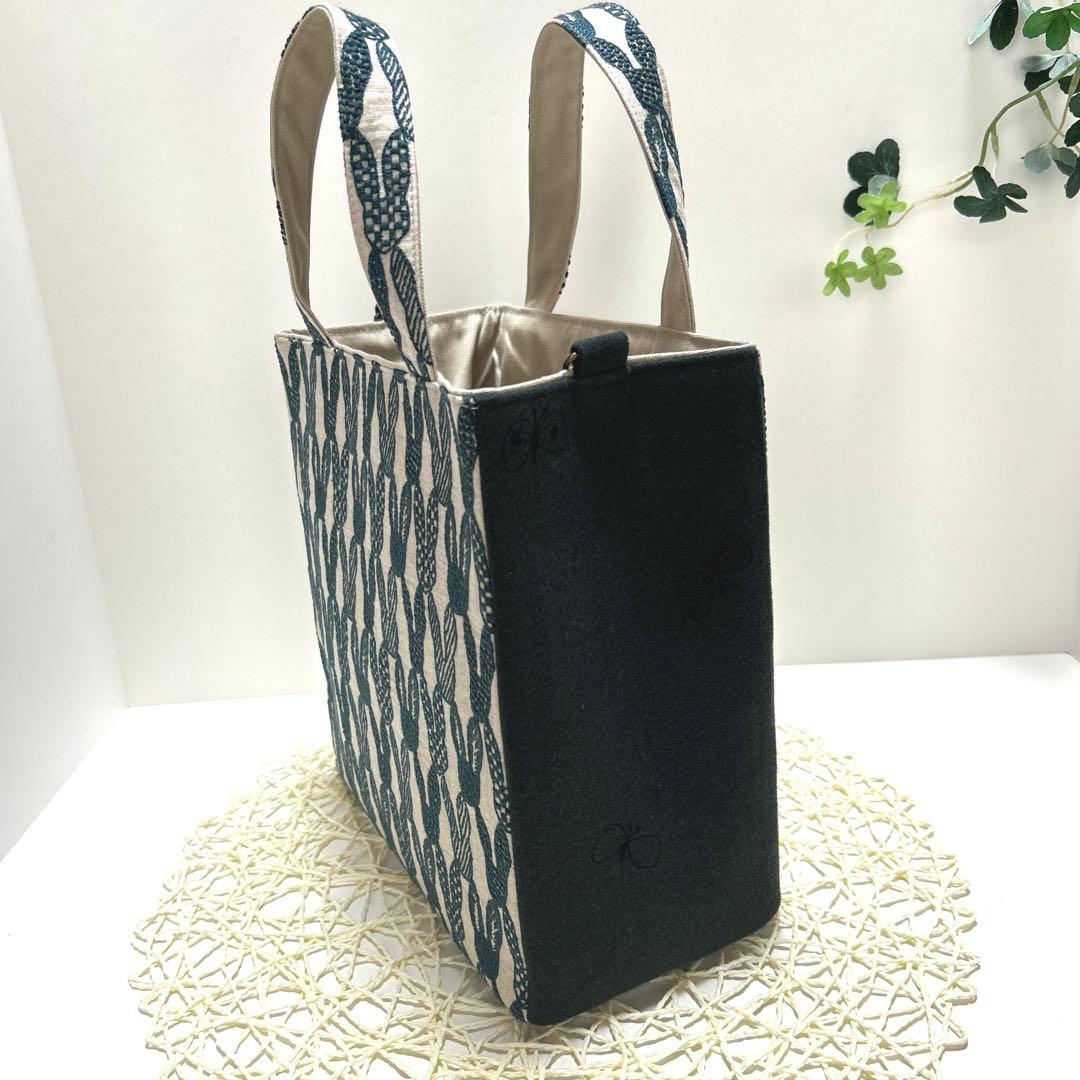 《感謝価格》ミナペルホネン　縦長スクエアトート　ハンドメイド