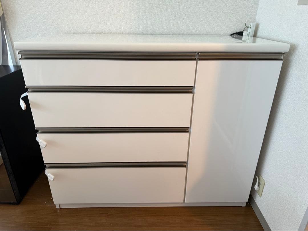 キッチンカウンター カップボード カウンター 幅120cm 大容量収納
