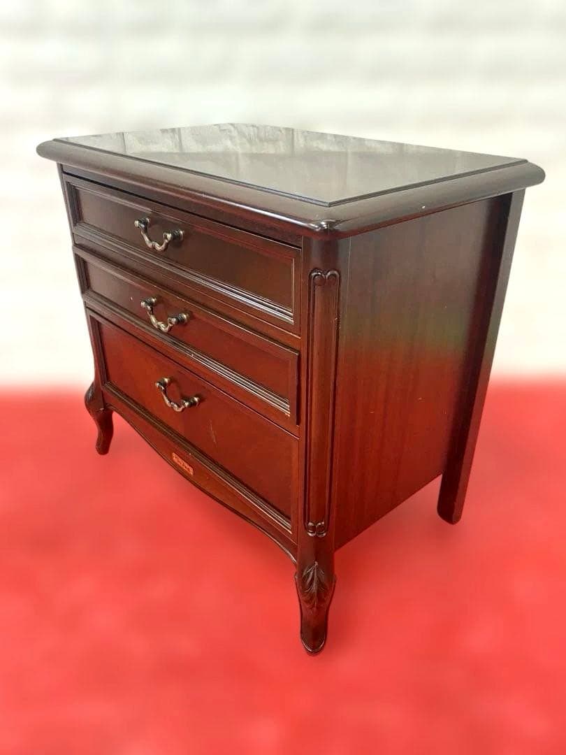 『Sri Tokai』 東海家具　3段　チェスト　猫脚　ロココ調　アンティーク