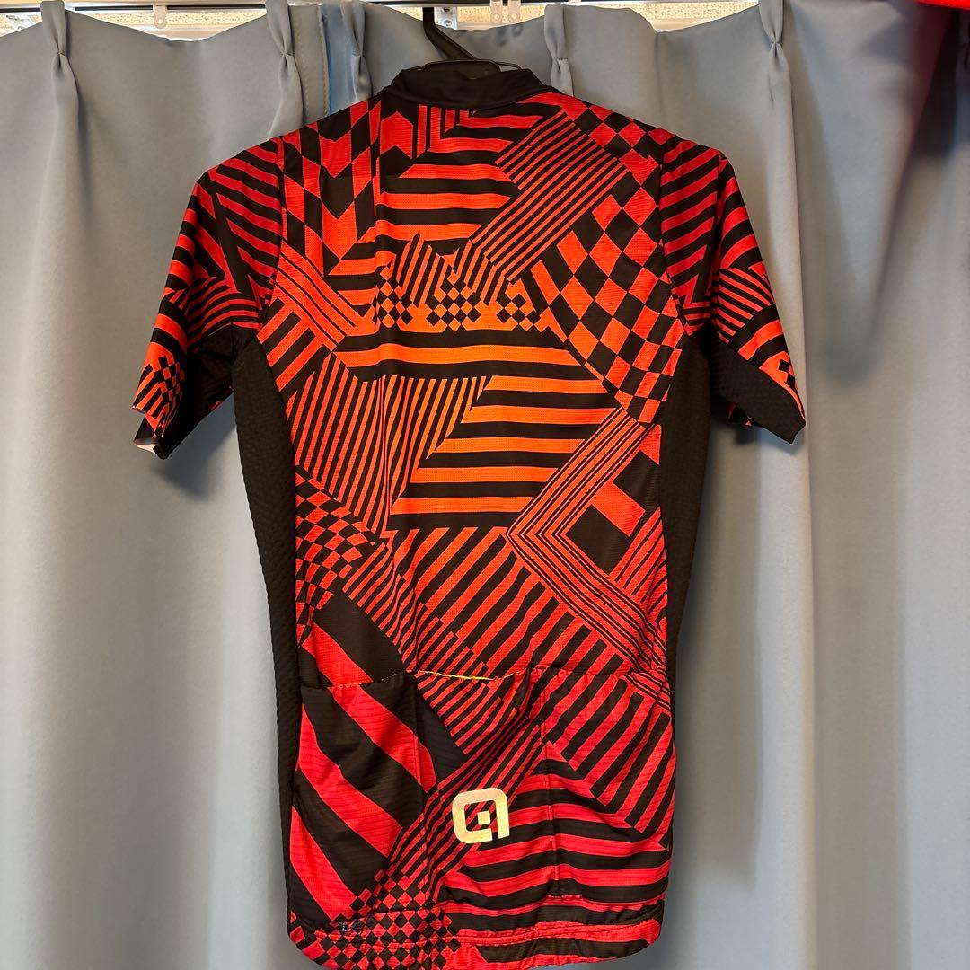 ALÉ サイクルジャージ M 赤/黒